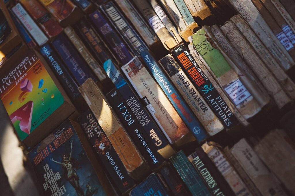 stack of novels