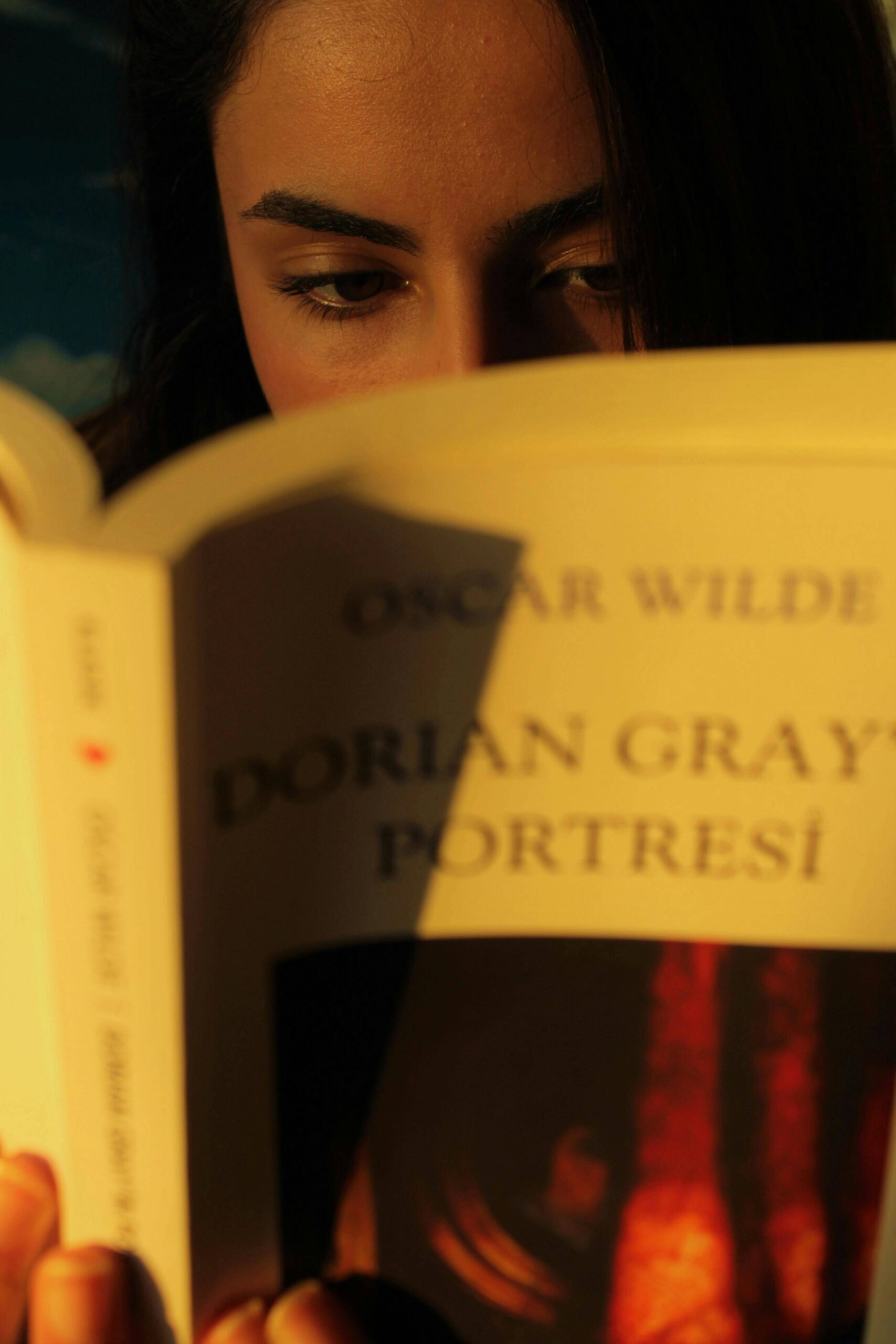 woman reading a book