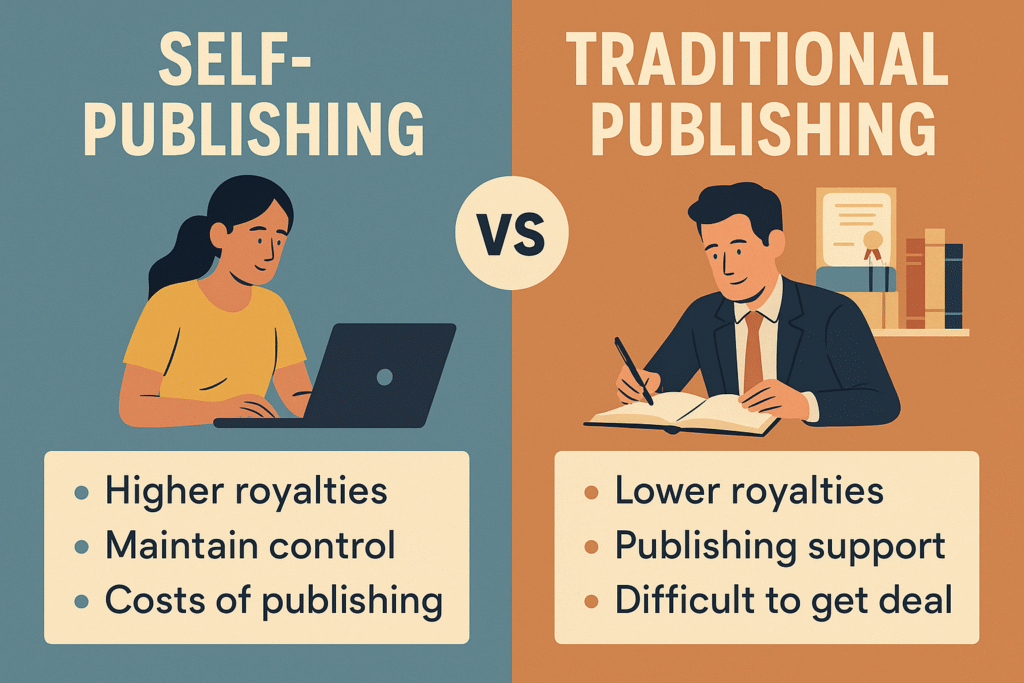 traditional publishing vs self-publishing