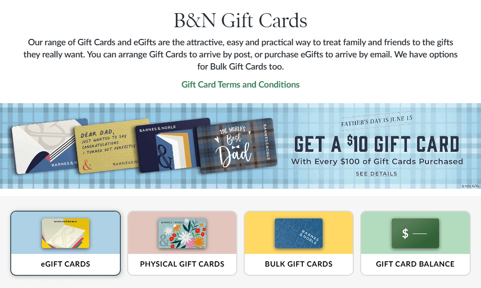 Barnes & Noble Gift Cards