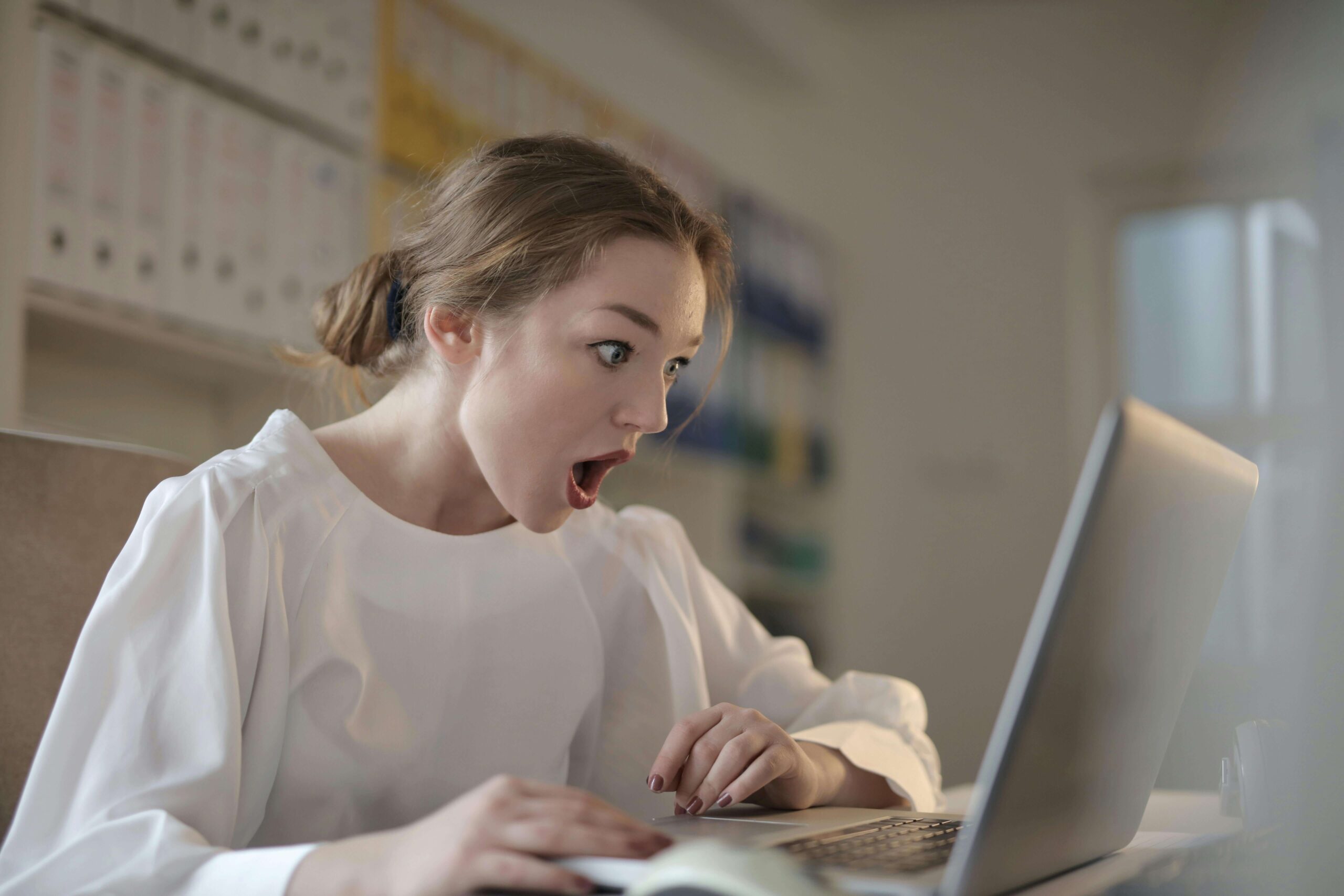 reader stunned by a plot twist in a novel