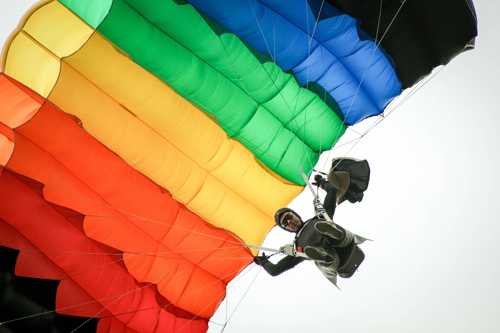 parachute landing