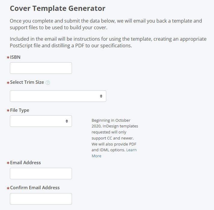 IngramSpark Cover Template Generator