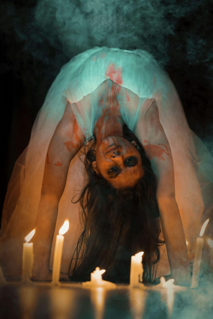 woman wearing a Halloween costume