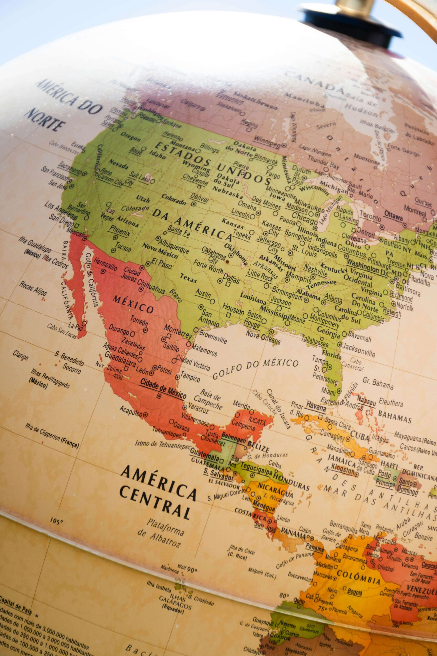 map of north america